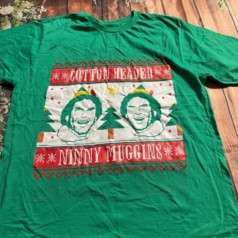 ELF Green Christmas Graphic T-Shirt